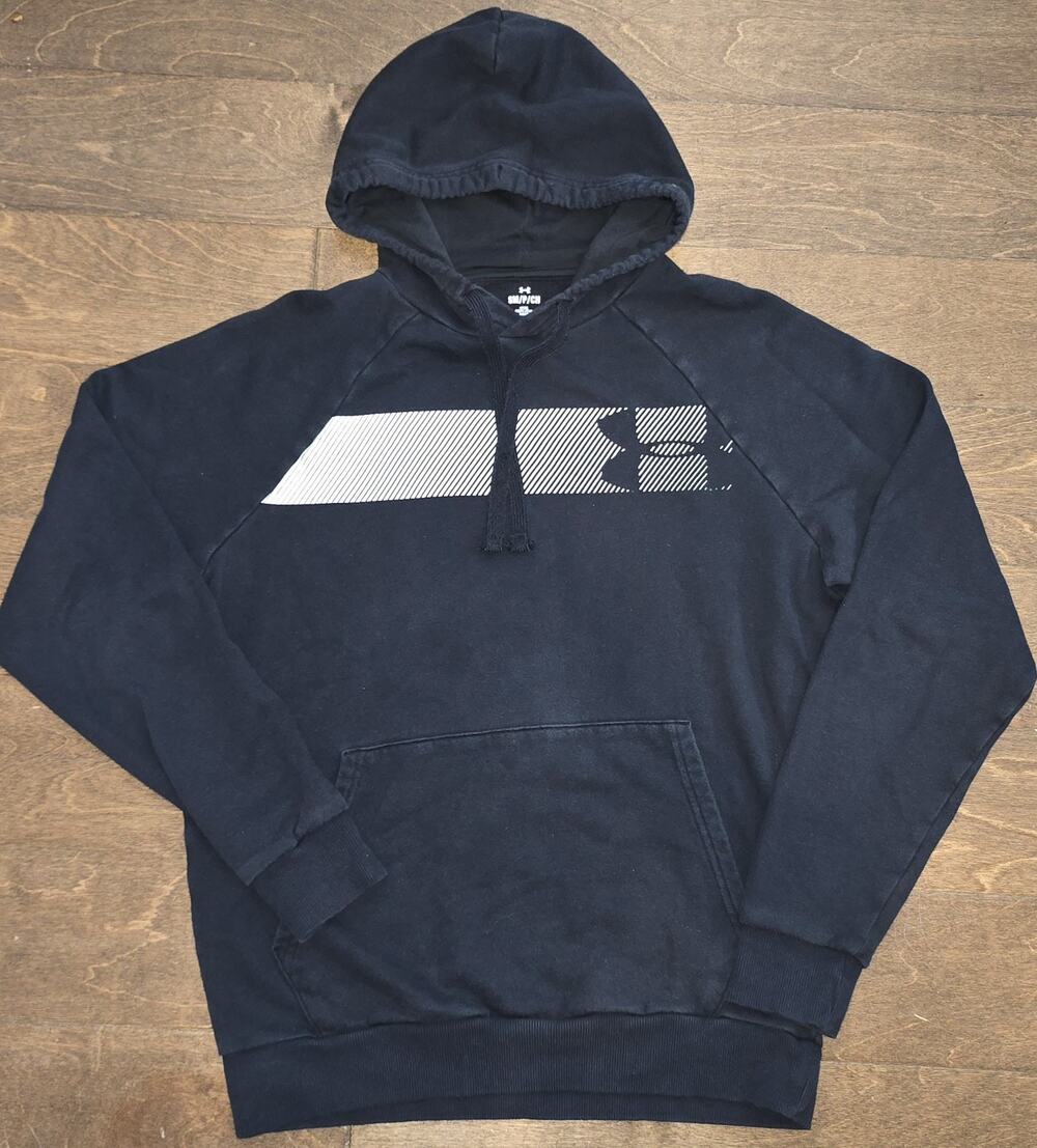 Under Armour Men's Rival Fleece Athletic Hoodie 1376337 Black Sz Small